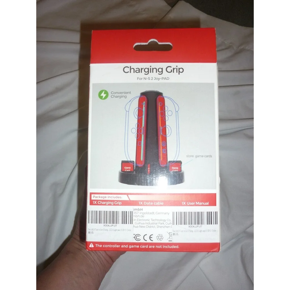 DOBE Charging Grip for Nintendo Switch Joy-Con LED Light‎ USB-C TNS-1188 Black